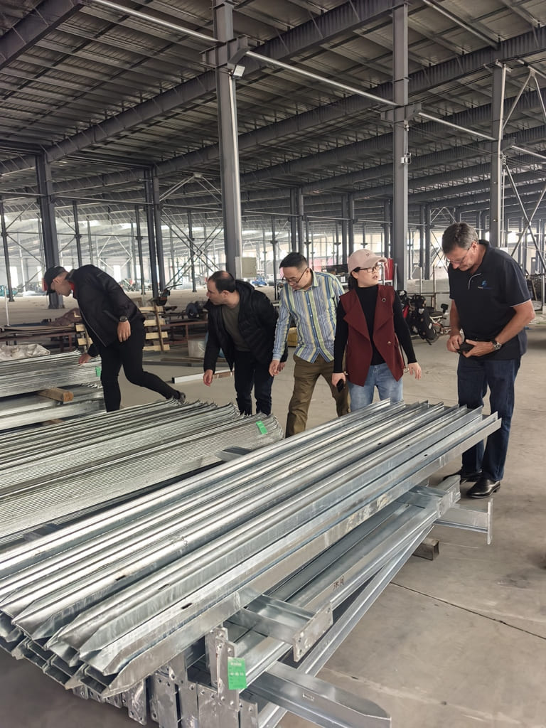 Client visit factory to check product quality